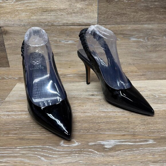 Vince Camuto Tolinnis Slingback Black Heels Women's See Pictures for Sizing - Picture 6 of 8